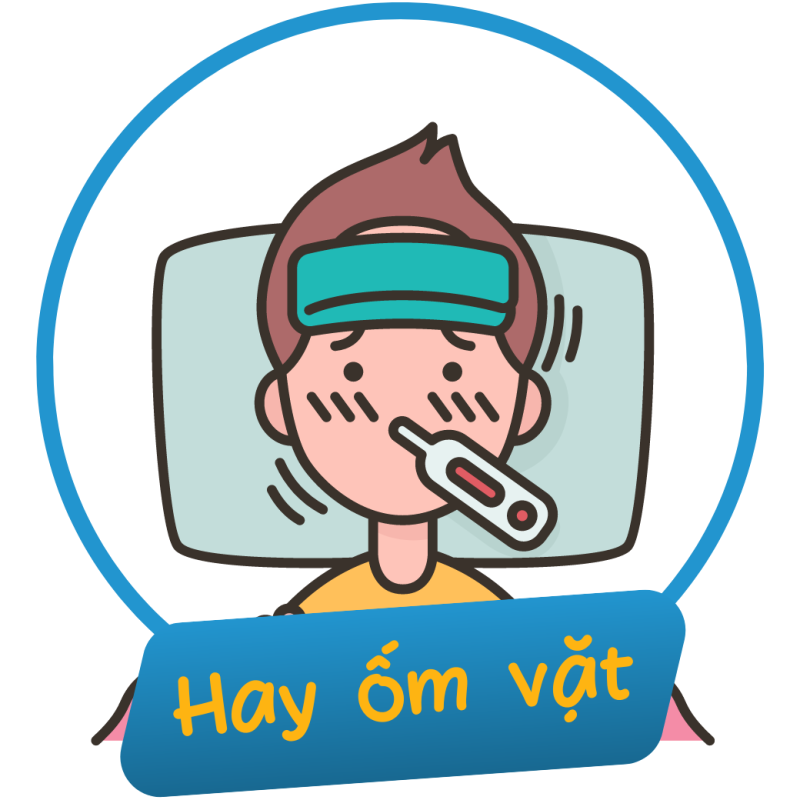 Trẻ hay ốm vặt